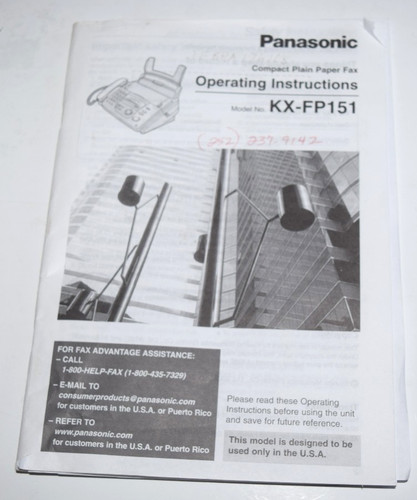 Panasonic plain paper - plain,
